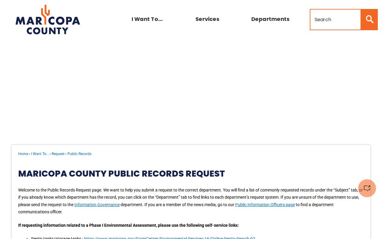 Maricopa County criminal records public request portal